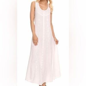 White Embroidered Maxi Dress